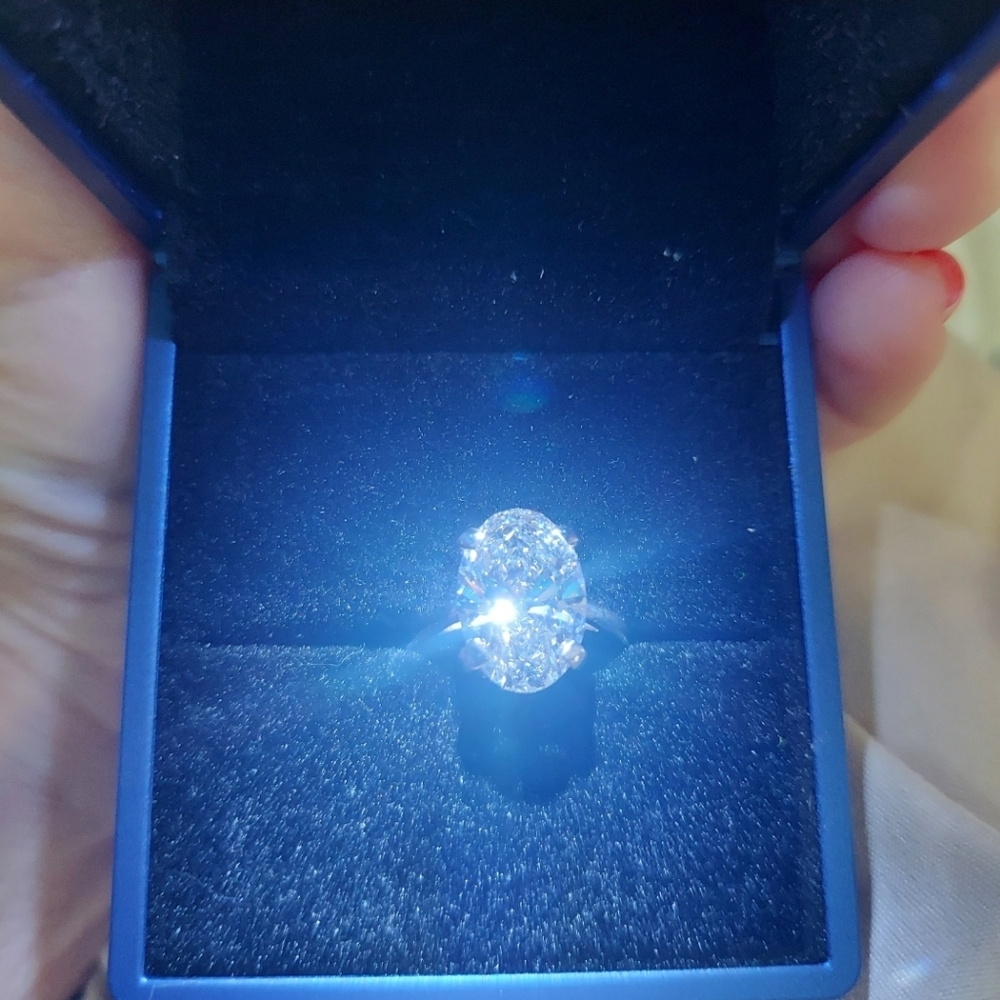 5.08 CT white gold ring